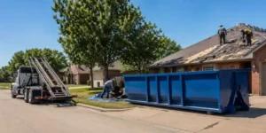 HOME 13 Roll off dumpster rental for roofing tear off project near Kell Boulevard in Wichita Falls Texas